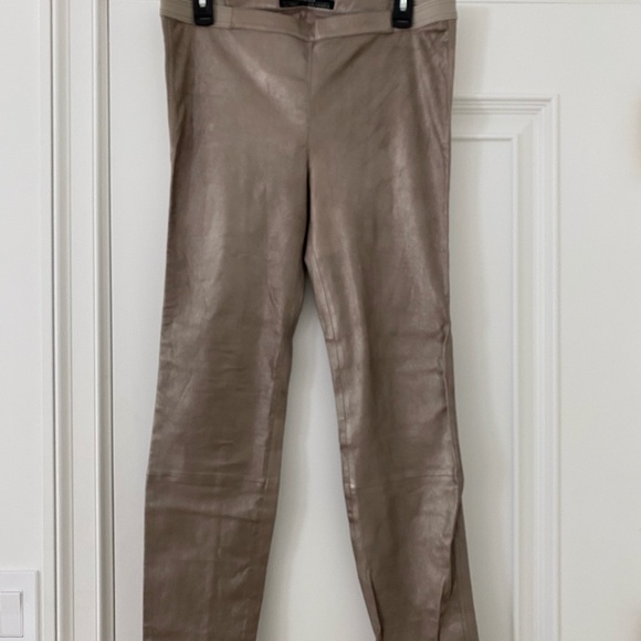 All Saints lam leather ASSER leggings - Picture 1 of 6